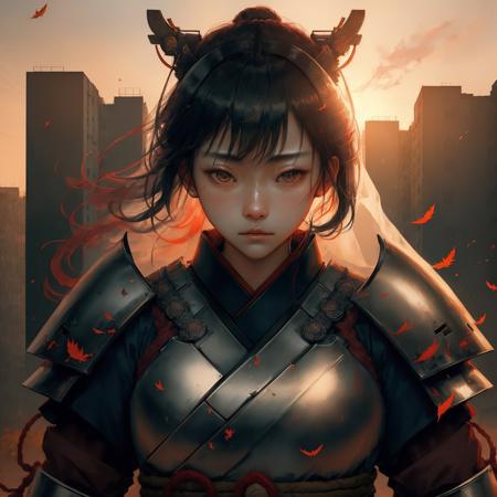 00070-3284503058-award winning photo of female Japanese samurai in armor, russian panel houses, autumn, morning, sunruse, hdr, rtxseries, masterp.jpg